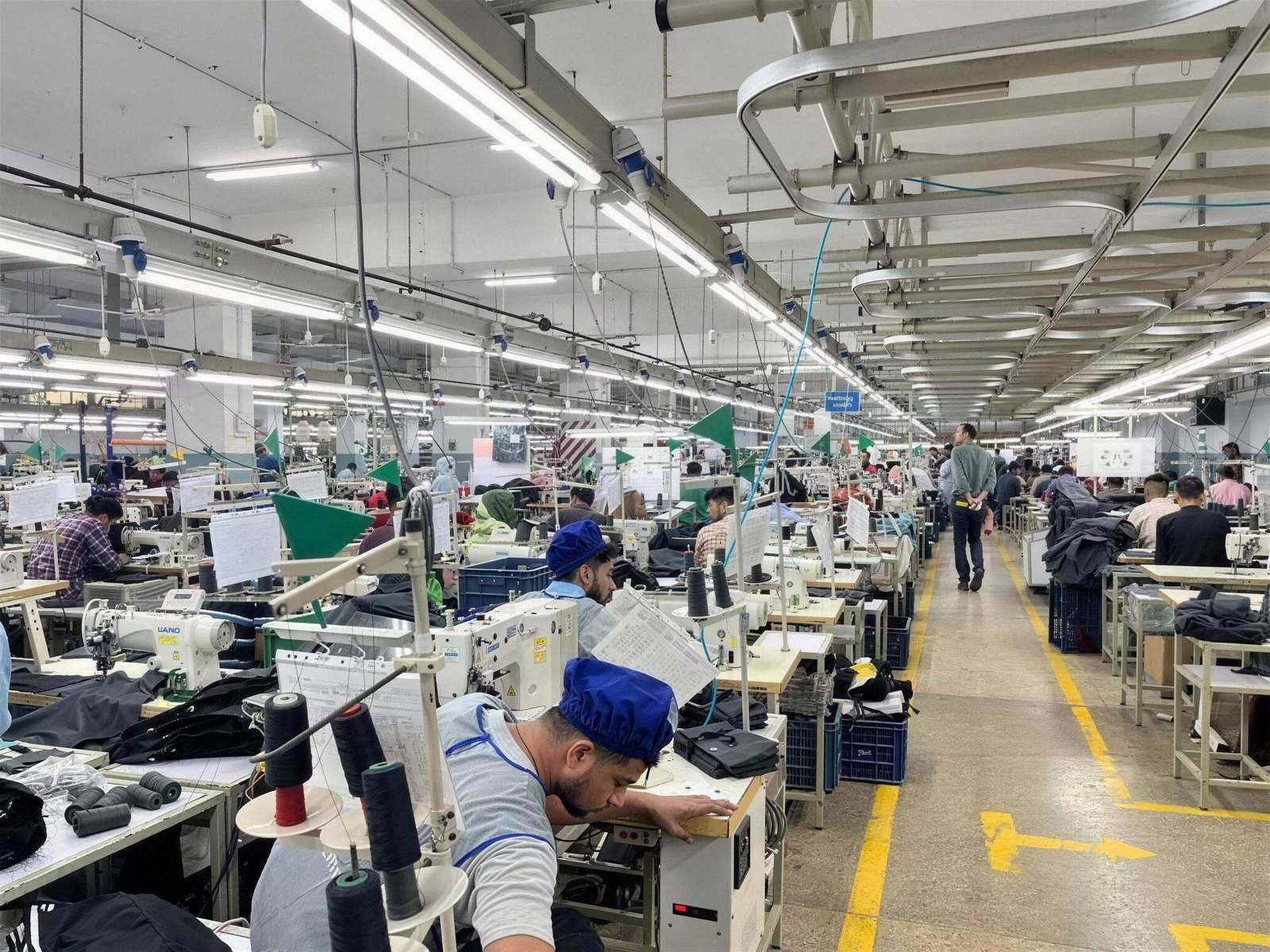 ThreadlinkMFG's production unit floor in Sialkot, Pakistan