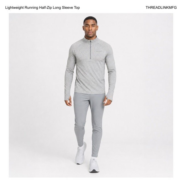 Lightweight Running Half-Zip Long Sleeve Top