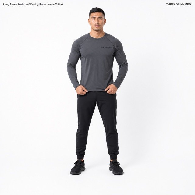 Long Sleeve Moisture-Wicking Performance T-Shirt