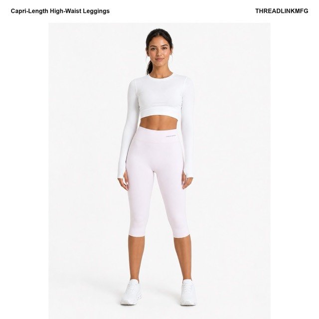 Capri-Length High-Waist Leggings