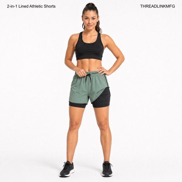 2-In-1 Lined Athletic Shorts