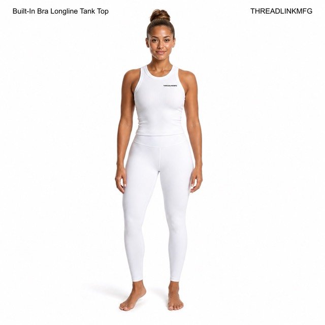 Built-In Bra Longline Tank Top