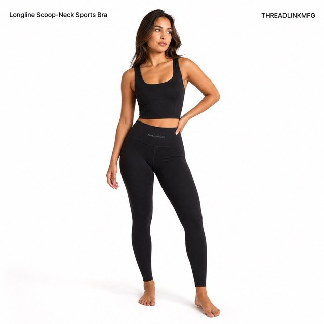 Longline Scoop-Neck Sports Bra