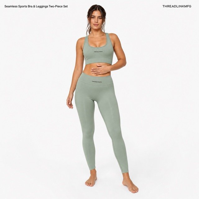 Seamless Sports Bra & Leggings Two-Piece Set
