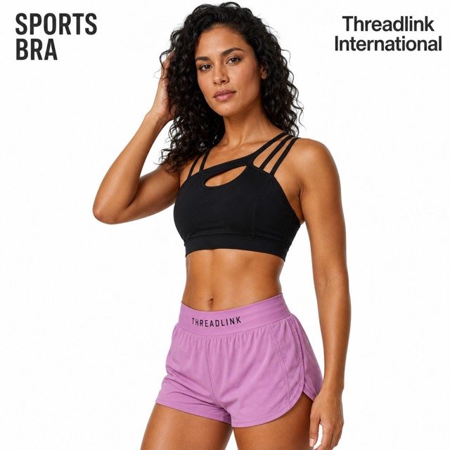 Strappy Cutout Sports Bra