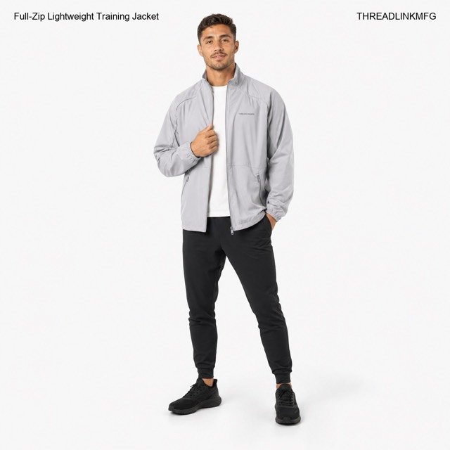 Full-Zip Lightweight Training Jacket