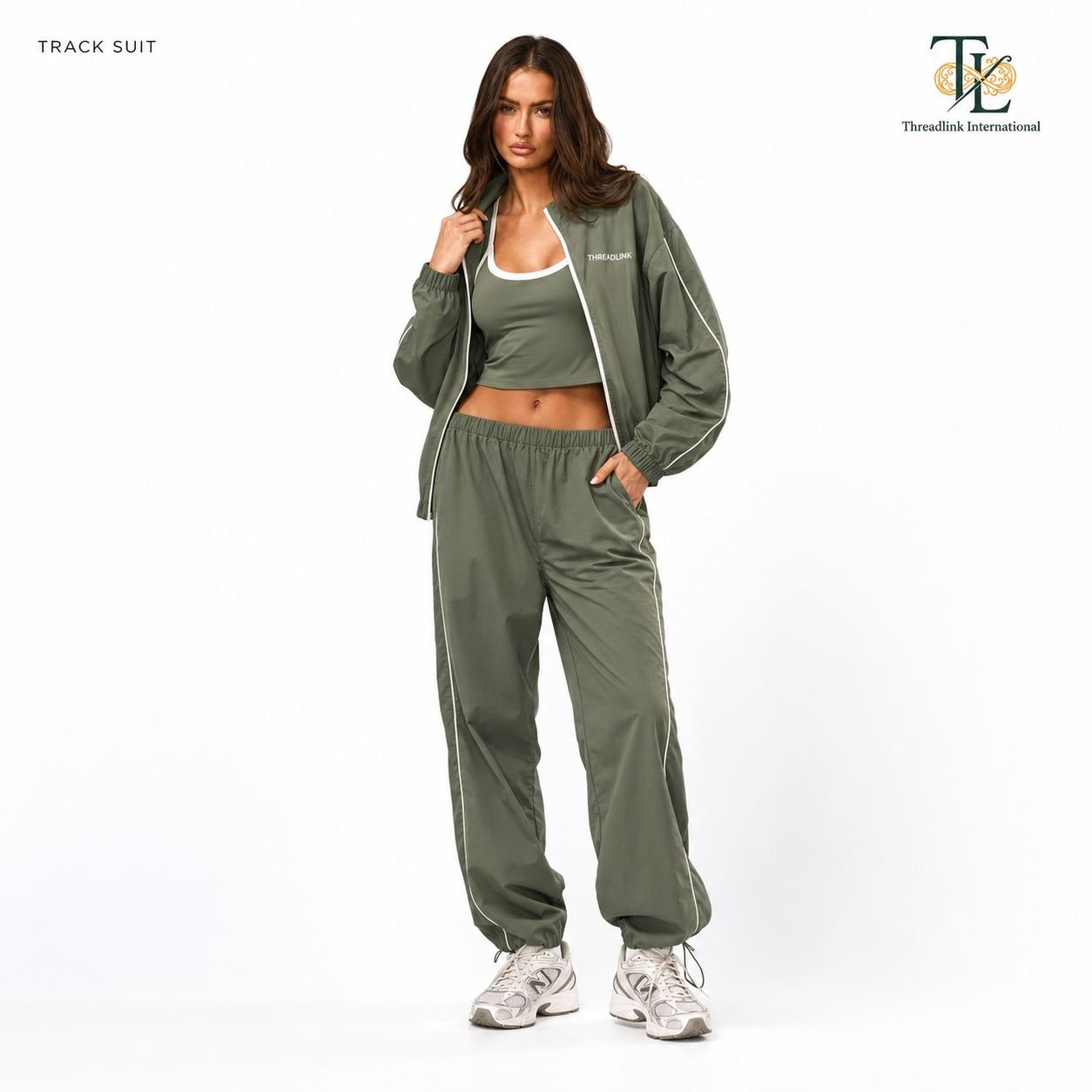 Finished ThreadlinkMFG tracksuit sample